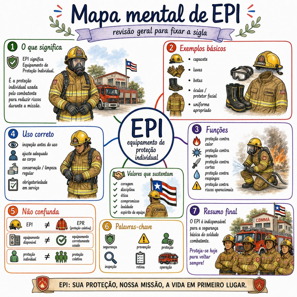 Amostra visual adicional do Kit Visual CBMMA 2026 para Soldado Combatente